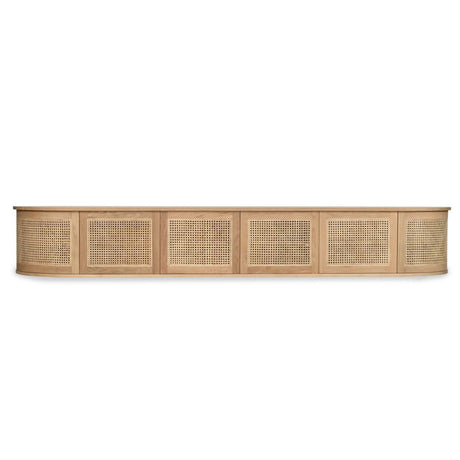 Indigo American Oak Entertainment Unit - Wall Mount 3m