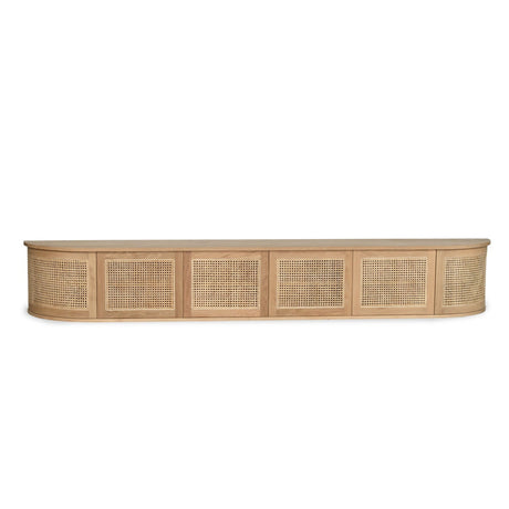 Indigo American Oak Entertainment Unit - Wall Mount 3m