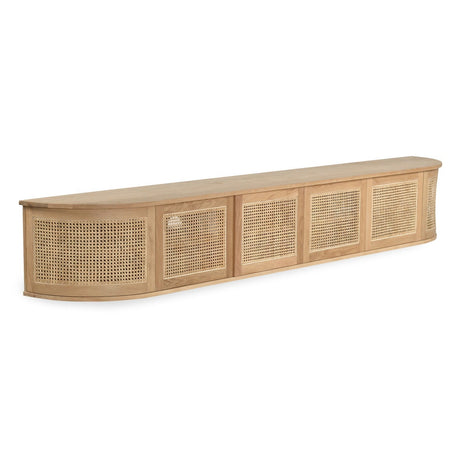 Indigo American Oak Entertainment Unit - Wall Mount 3m