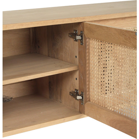 Indigo American Oak Entertainment Unit - Wall Mount 3m