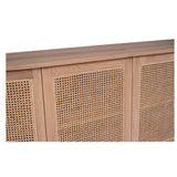 Indigo American Oak Four Door Sideboard – Rounded End - 2m