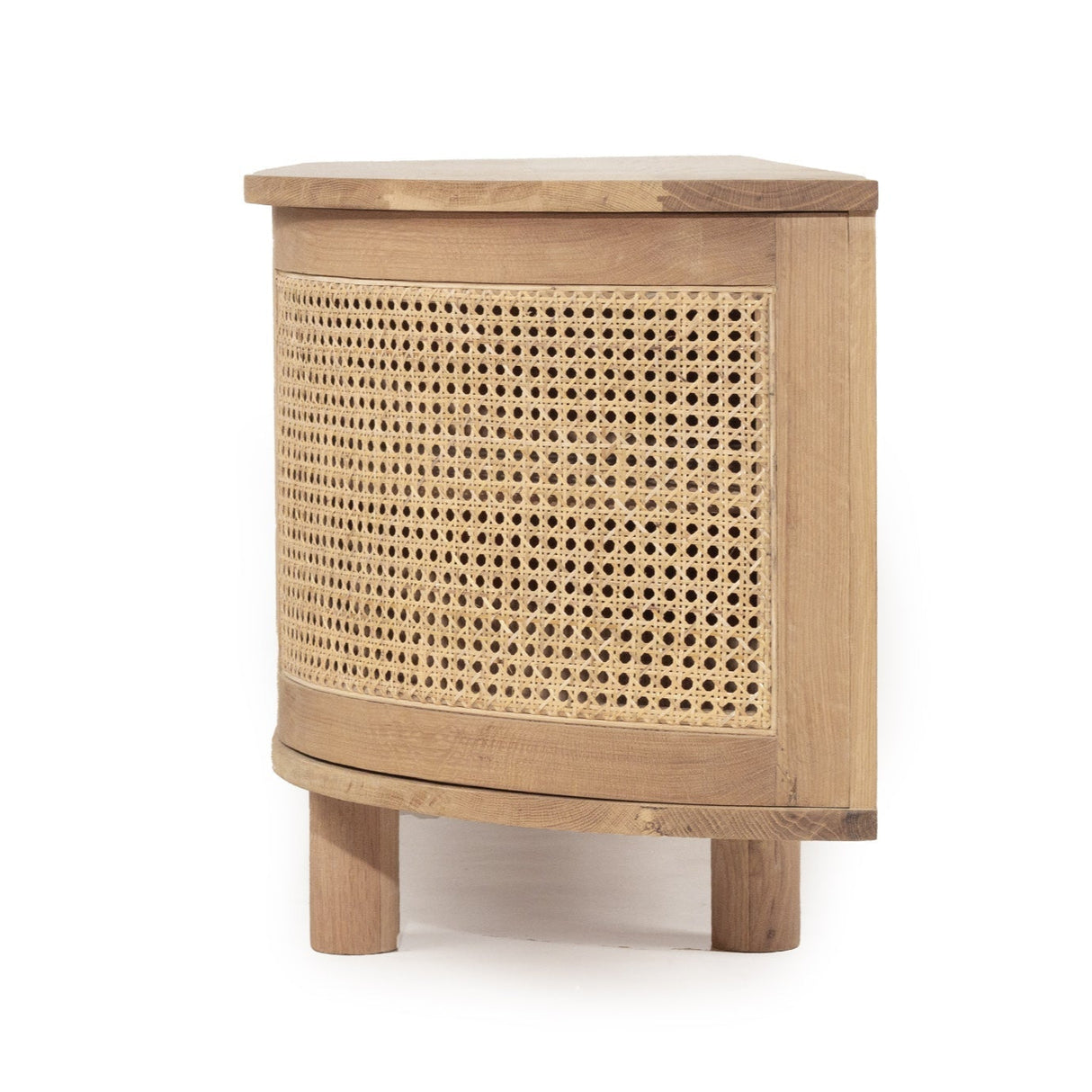 Indigo Entertainment Unit – Four Door – Natural – Round End 0.55m