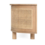 Indigo Entertainment Unit – Six Door – Natural – Round End - 0.6m