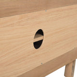 Indigo Entertainment Unit – Six Door – Natural – Round End - 0.6m