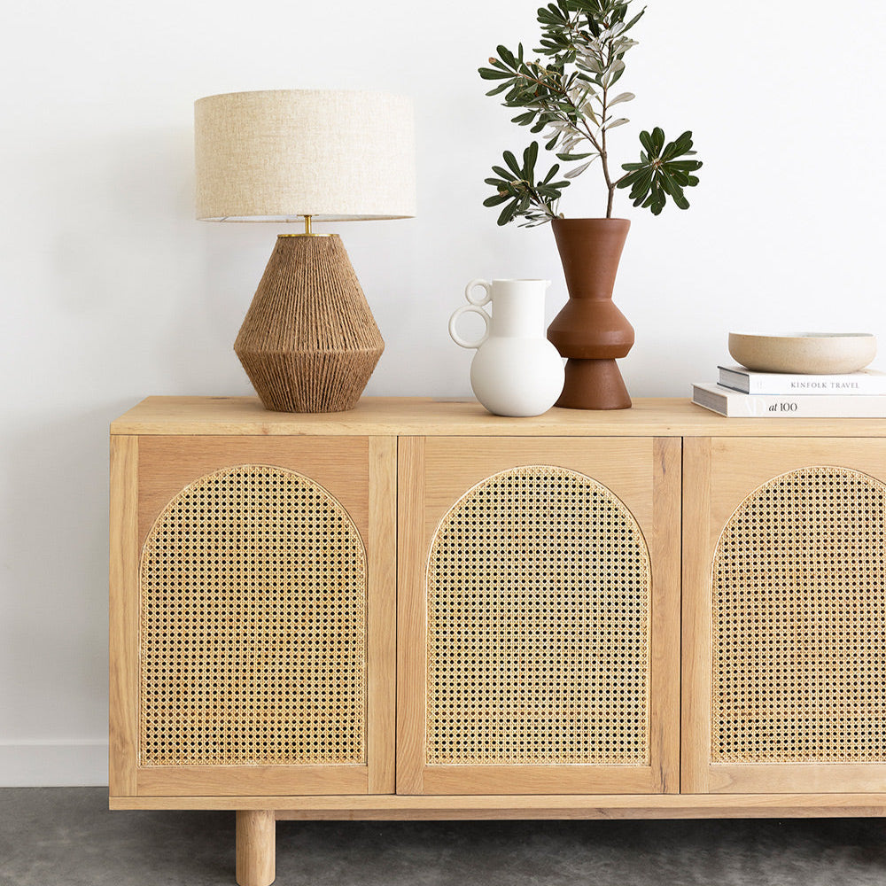 Indigo Natural American Oak  Sideboard - Arch Windows