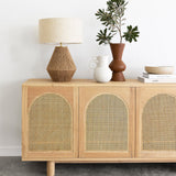 Indigo Natural American Oak  Sideboard - Arch Windows