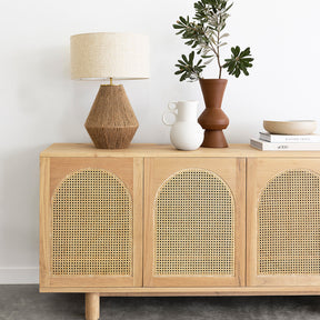 Indigo Natural American Oak  Sideboard - Arch Windows