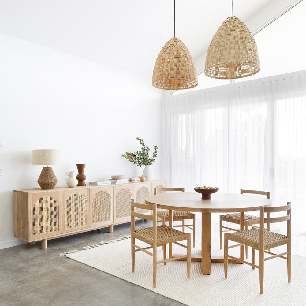 Indigo Natural American Oak  Sideboard - Arch Windows