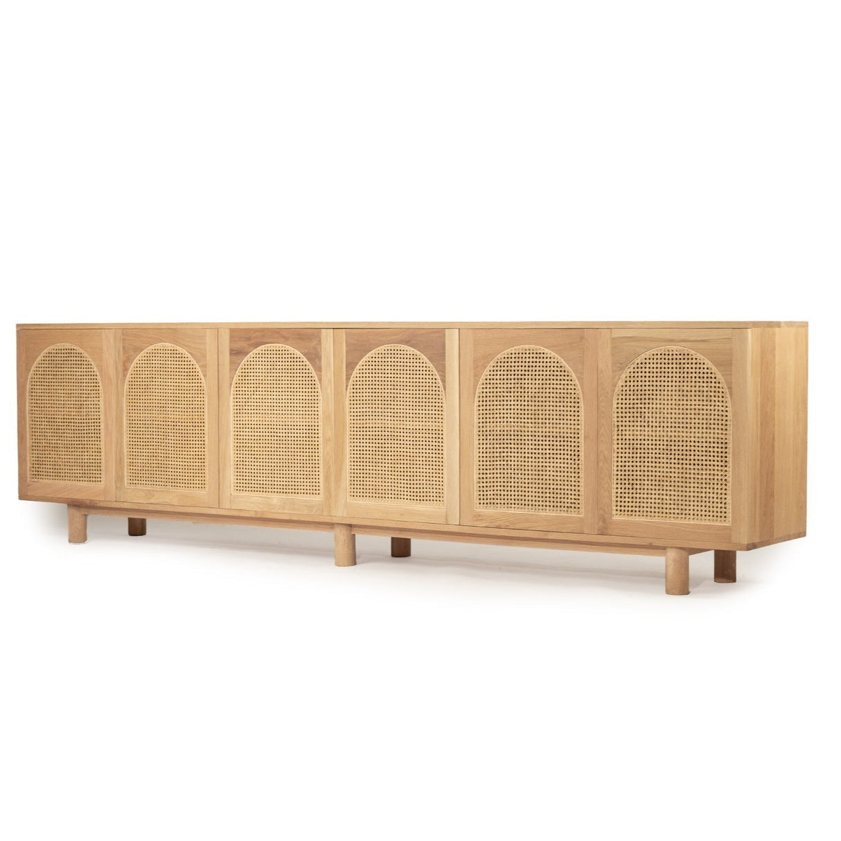 Indigo Natural American Oak  Sideboard - Arch Windows