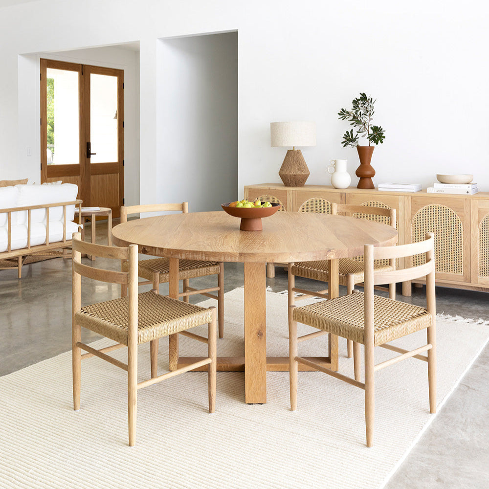 Indigo Natural American Oak  Sideboard - Arch Windows