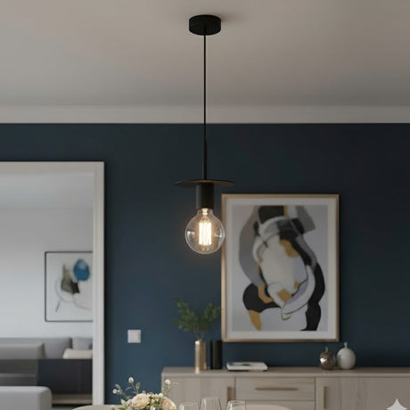 Inka 1 Light Pendant Black