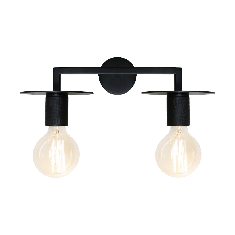 Inka 2 Light Wall Light Black