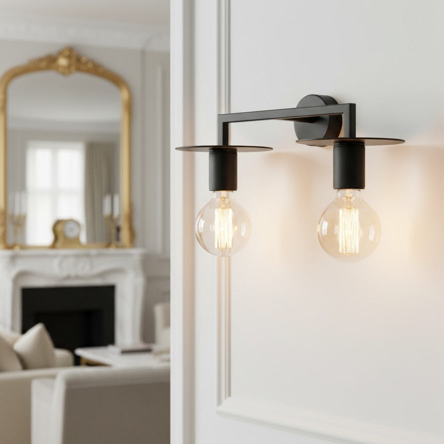 Inka 2 Light Wall Light Black