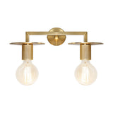 Inka 2 Light Wall Light Gold