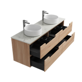 AINSLEY Wall Hung Vanity Mia Oak (All Sizes)