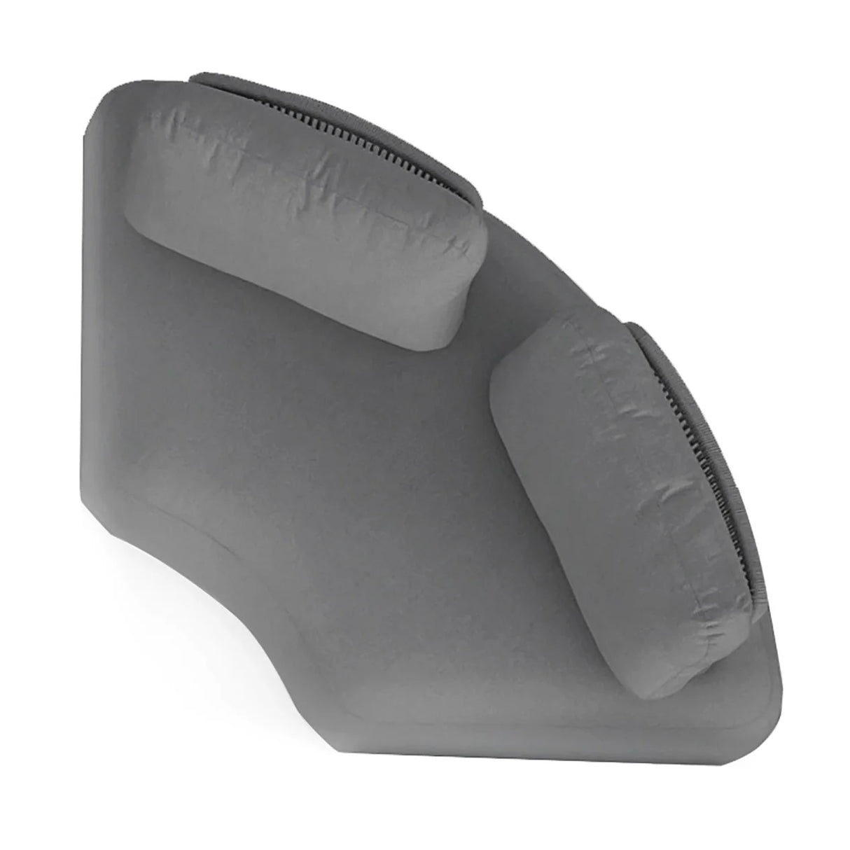 Iowa Outdoor Aluminium Upholstered Corner Lounge in Charcoal/Light Grey