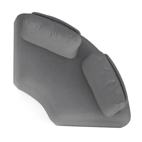 Iowa Outdoor Aluminium Upholstered Corner Lounge in Charcoal/Light Grey