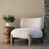 Iris Occasional Chair – Natural on Caramel Frame