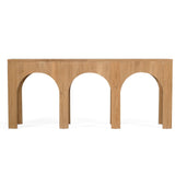 Ivy Console Teak Table – Triple Arch