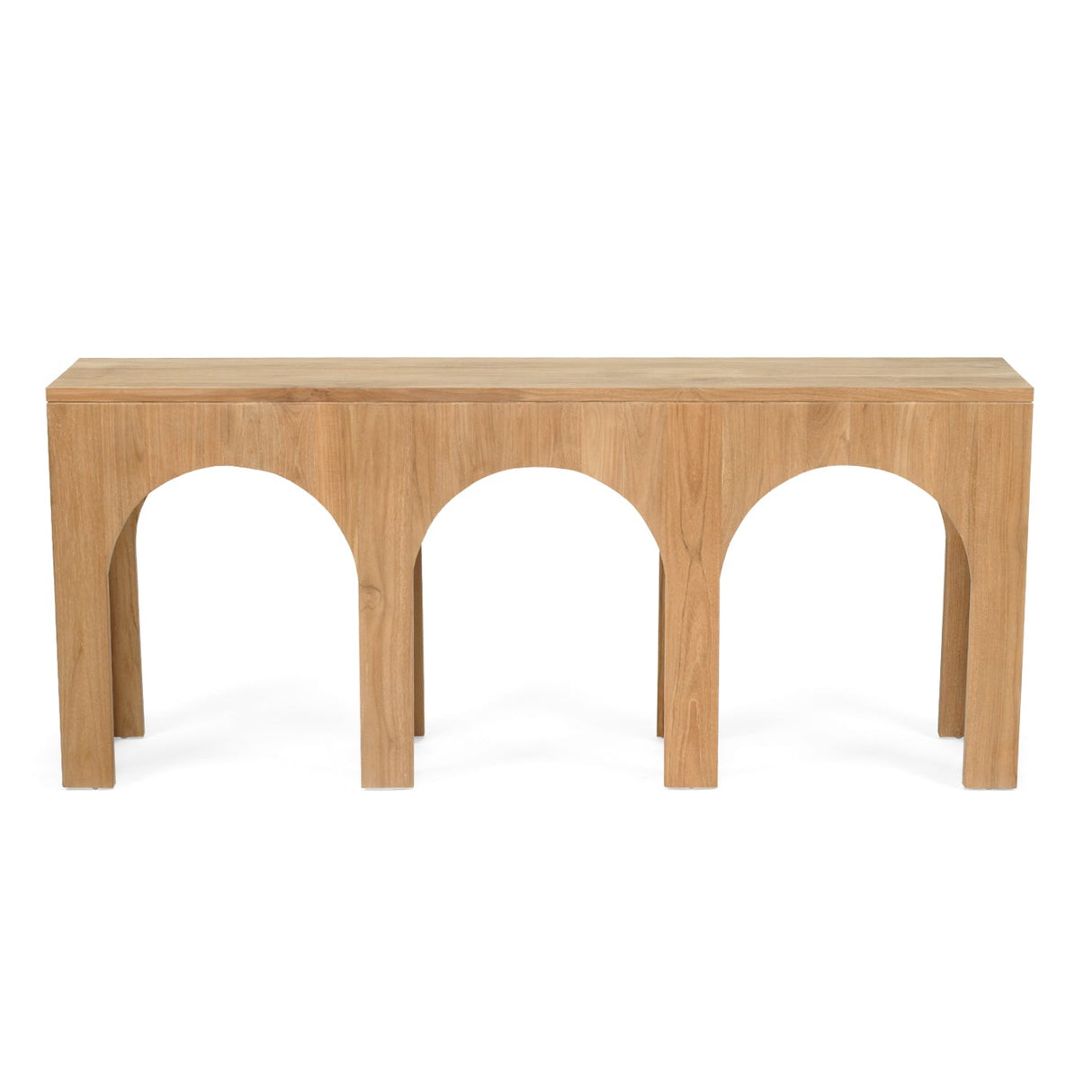 Ivy Console Teak Table – Triple Arch