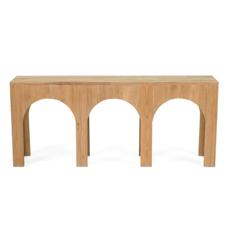 Ivy Console Teak Table – Triple Arch