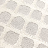 Jade Geometric Shapes Cream Grey Rug - JADE005
