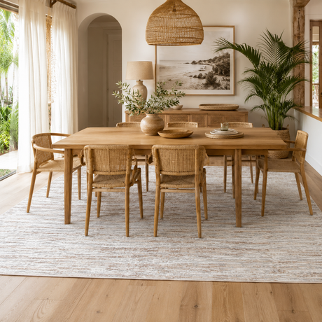 Jade Distressed Lines Grey Beige Rug - JADE001
