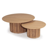 Jasper Coffee Teak Table – Natural – 0.7m