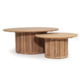Jasper Coffee Teak Table – Natural – 0.7m