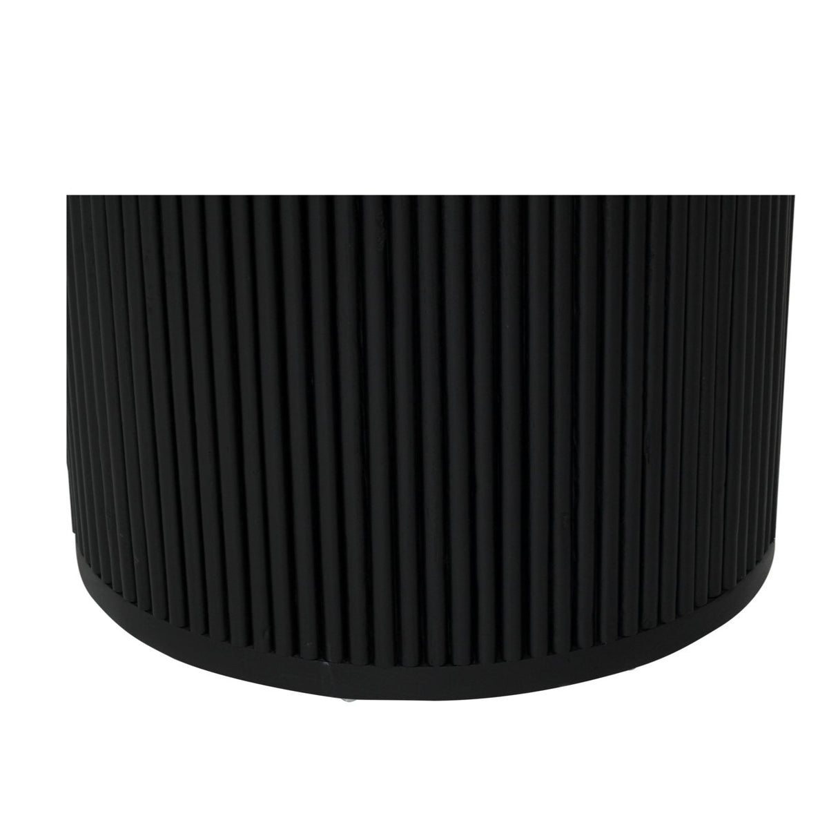 Jasper Round Teak Dining Table – 1.2m – Black