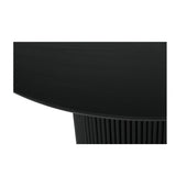 Jasper Round Teak Dining Table – 1.2m – Black