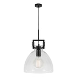 Jean 1 Light Pendant Black