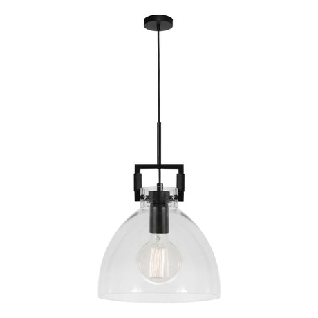 Jean 1 Light Pendant Black