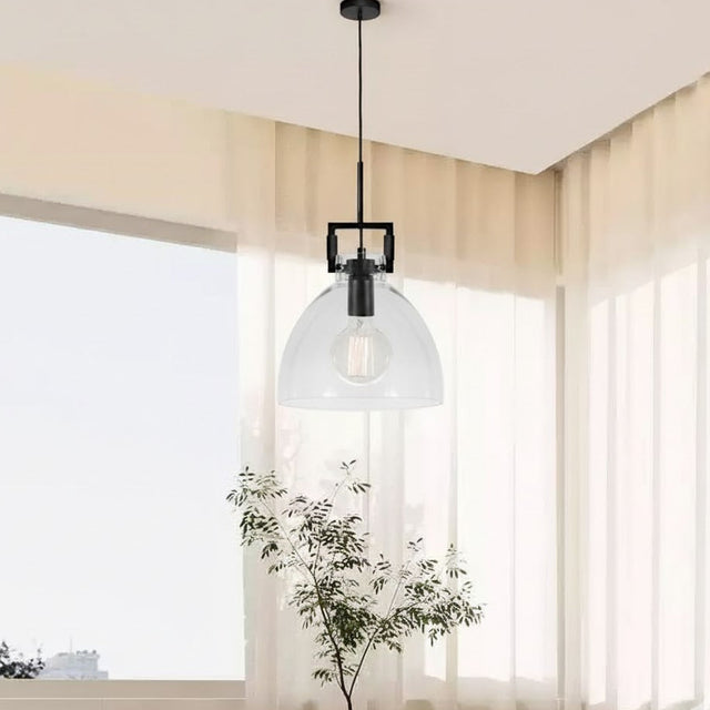 Jean 1 Light Pendant Black