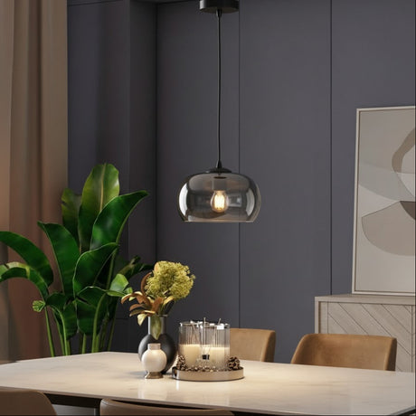 Jordet 1 Light Pendant Black