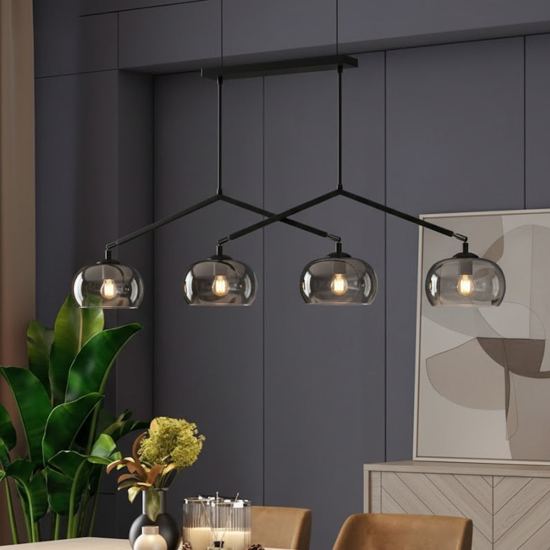 Jordet 4 Light Pendant Black