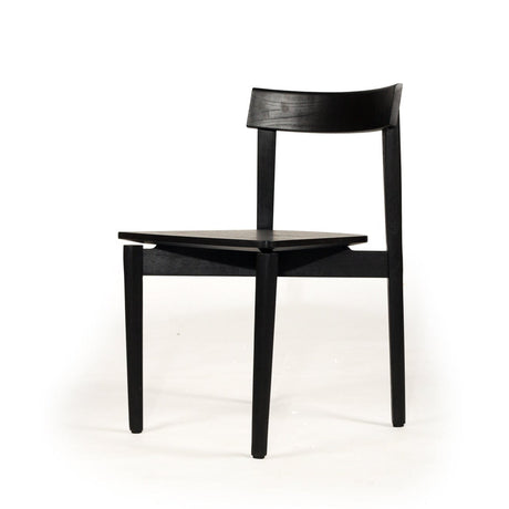 Judson Solid Teak Dining Chair - Black