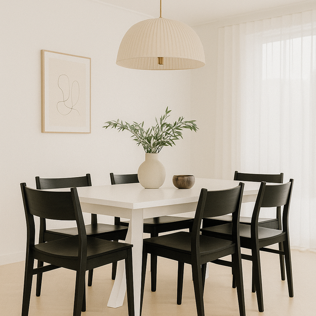 Judson Solid Teak Dining Chair - Black
