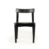 Judson Solid Teak Dining Chair - Black