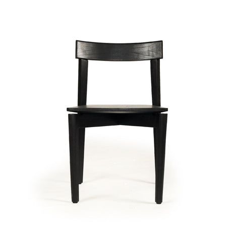 Judson Solid Teak Dining Chair - Black