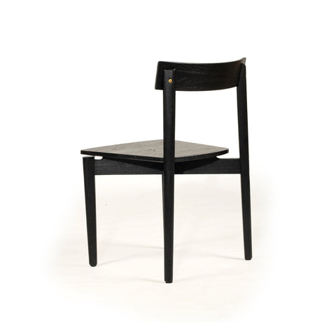Judson Solid Teak Dining Chair - Black
