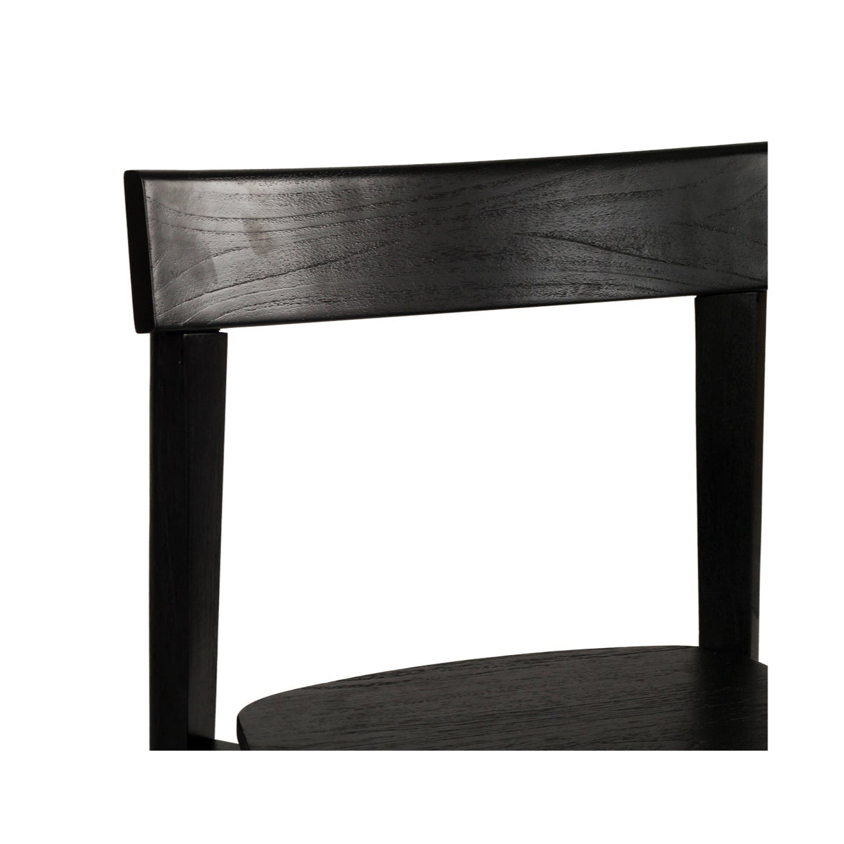 Judson Solid Teak Dining Chair - Black