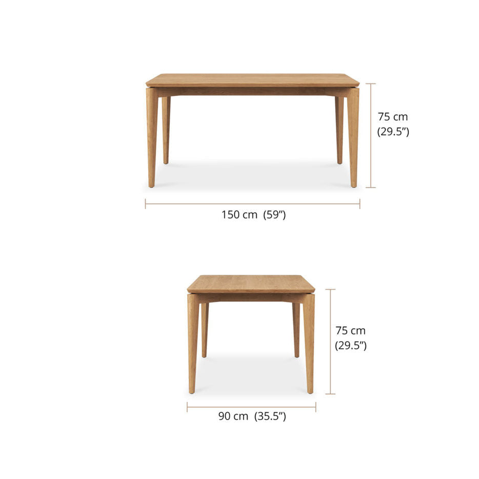Judson Teak Dining Table– 1.5m