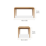 Judson Teak Dining Table– 1.5m