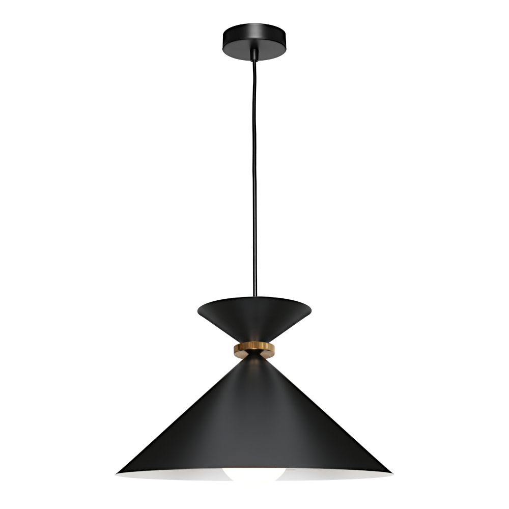 Julia Large 1 Light Pendant Black