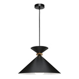 Julia Large 1 Light Pendant Black