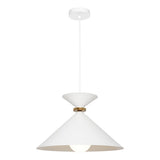 Julia Large 1 Light Pendant White