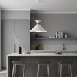 Julia Large 1 Light Pendant White