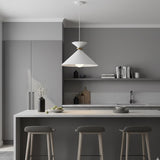 Julia Large 1 Light Pendant White