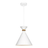 Julia Small 1 Light Pendant White